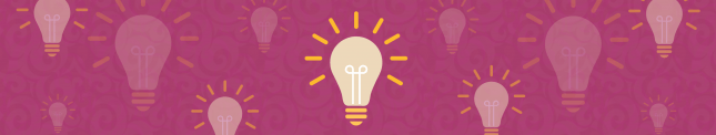 illustration of light bulbs on pink background
