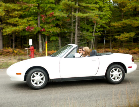 A classic Masda MX-5 Miata.