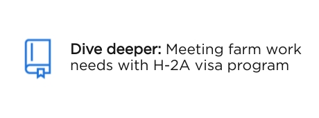 Meeting farm work needs with H-2A visa program.