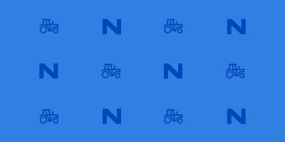 Nationwide tractor banner image with medium blue background