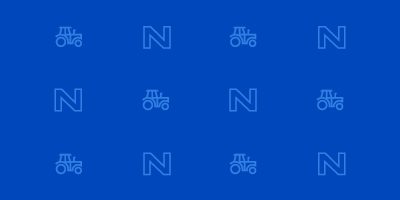 Nationwide tractor banner with vibrant blue background